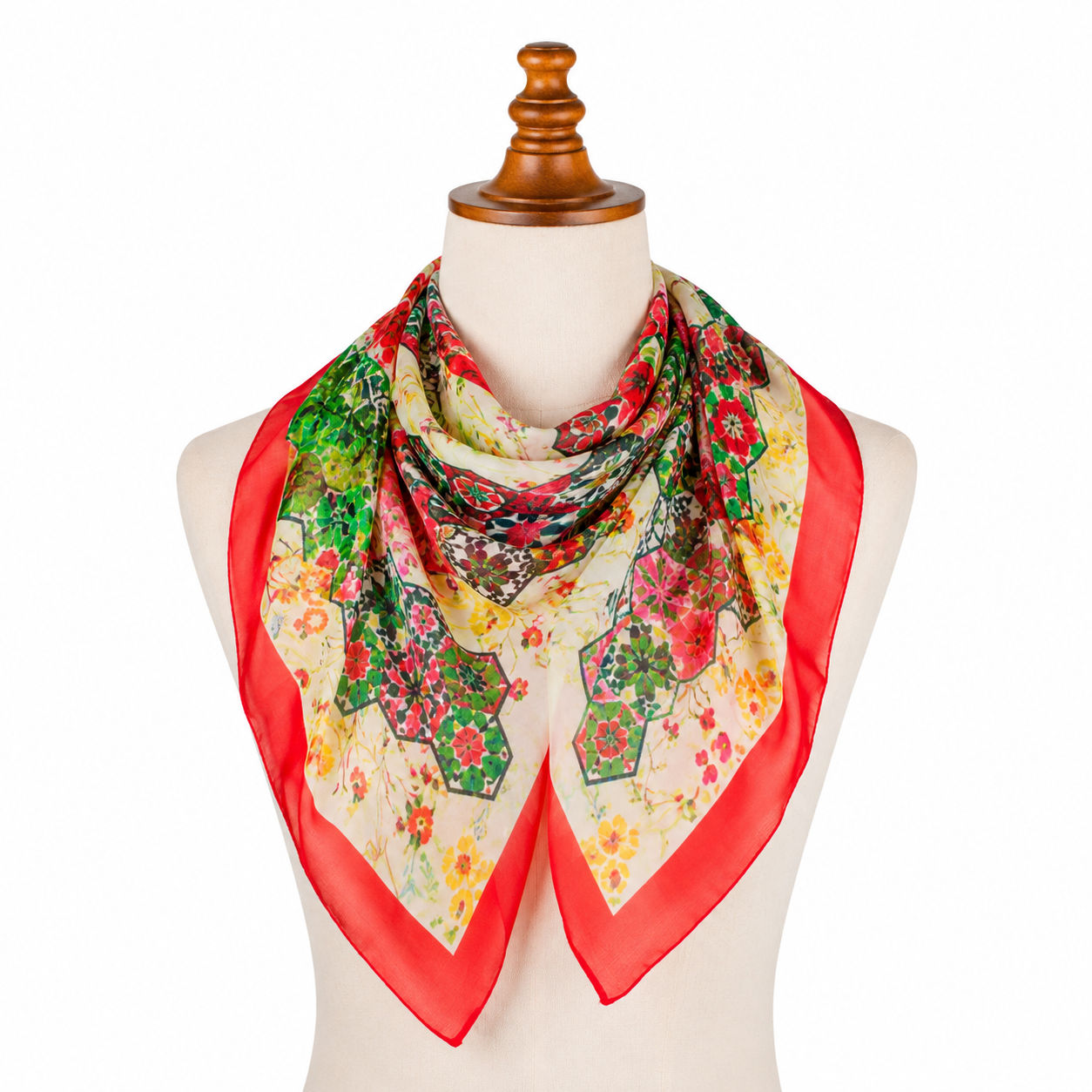 Kaliedoscope Digital Print Foulard